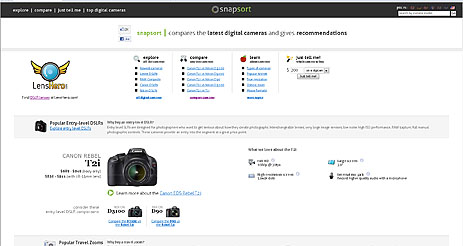 Snapsort.com Homepage
